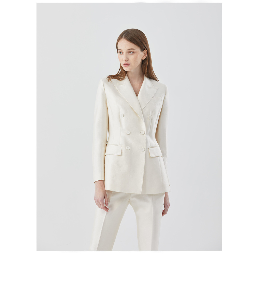 미카도 실크 더블 수트 화이트(Mikado Silk Double Suit White)